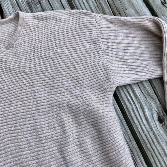 Ladies ESMARA By Heidi Klum Tan Boxy Comfortable & Cute Sweater Top S 4 6 - Picture 4 of 9